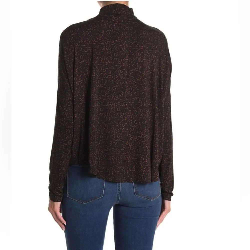 Double Zero Mock neck drop shoulder sweater